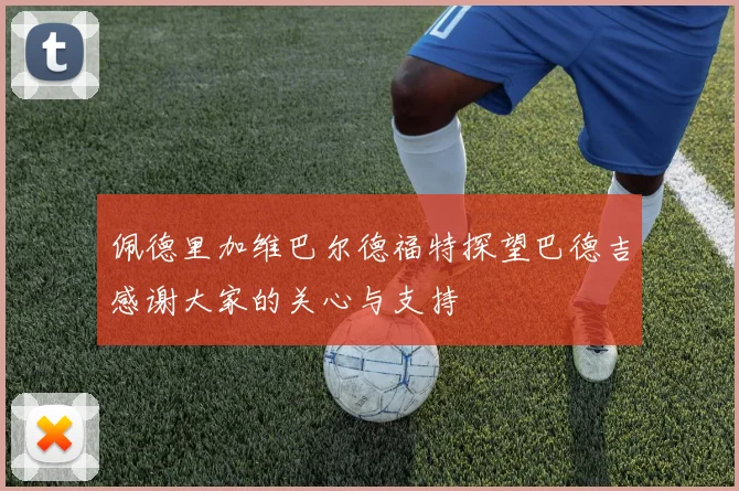 佩德里加维巴尔德福特探望巴德吉感谢大家的关心与支持